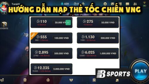 Thanh toán nạp thẻ tốc chiến bằng Credit Card nhanh gọn tiện lợi Thanh toán nạp thẻ tốc chiến bằng Credit Card nhanh gọn tiện lợi