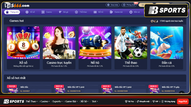 Các điểm nổi bật của nhà cái S666 casino